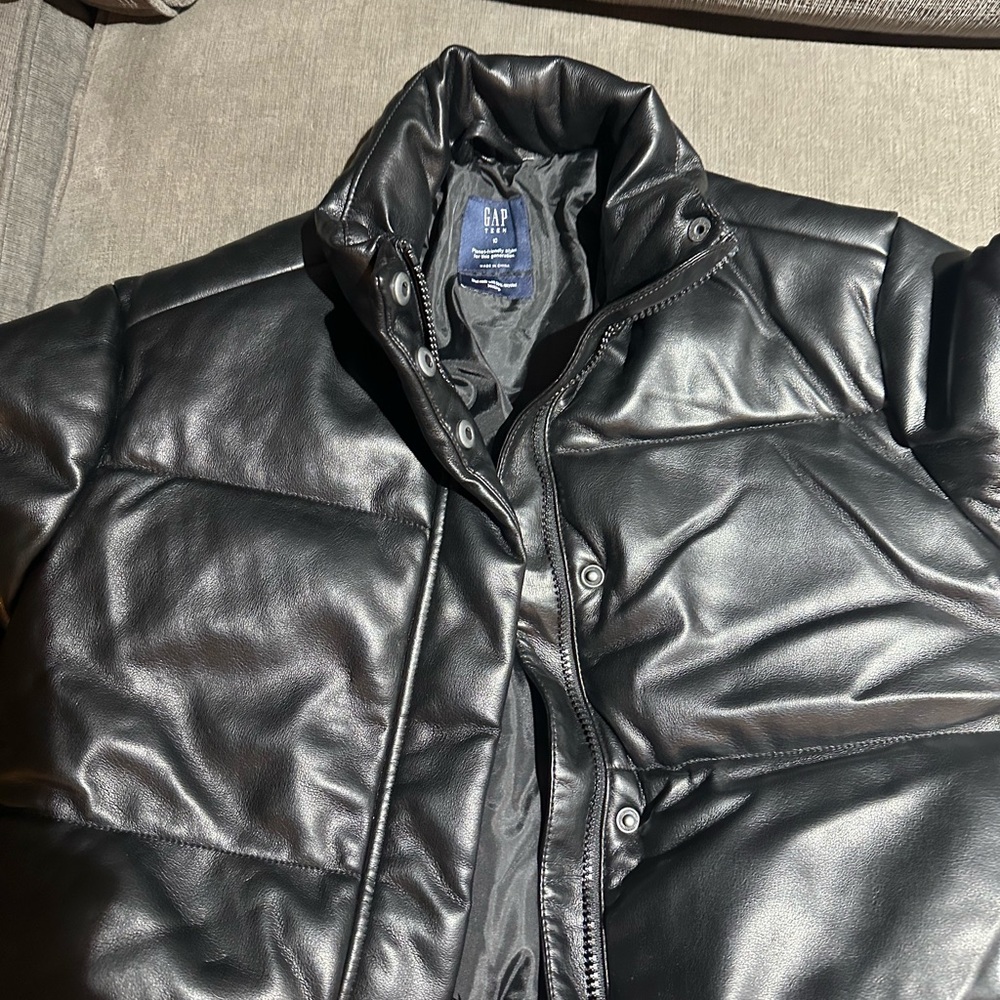 GAP Faux biker jacket size 10 teen